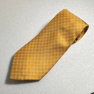 Guter Zustand Salvatore Ferragamo Krawatte, gelb, kleines Muster - Bild 1 von 13