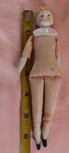 Antique Low forehead 6 1/4" dollhouse Blonde China head Doll ready to dress EUC - Picture 1 of 6