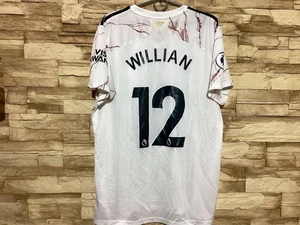 ARSENAL LONDON 2020 2021 Away Football Shirt Soccer Jersey Adidas #12 Willian XL - Picture 1 of 11
