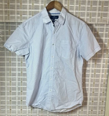 Camiseta para hombre Michael Brandon manga corta abotonada talla mediana calce ajustado Foto 1 de 4