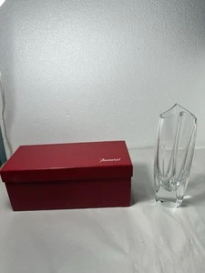 Baccarat Giverny Robert Rigot 9 3/4 Zoll Kristall Knospenvase groß mit Box - Bild 1 von 12