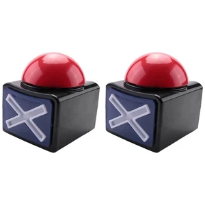 2PCS Game Answer Buzzer , Game Buzzer Alarm Sound Play Button with Light3966 - Bild 1 von 6