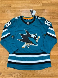 NEU Adidas San Jose Sharks Gr. 50 Brent Burns #88 Authentic Trikot UVP $ 230 Neu mit Etikett - Bild 1 von 6