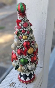 MacKenzie-Childs Jolly Holiday Flaschenbürste TreeGranny Style Courtly Check  - Bild 1 von 8