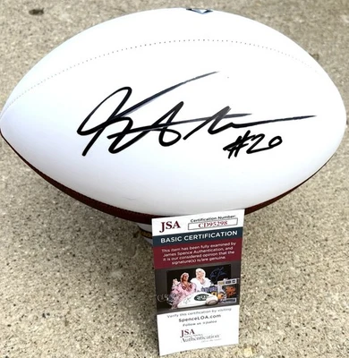 KALEL MULLINGS Titans SIGNED Logo Football JSA COA Tennessee Michigan - Image 1 of 2