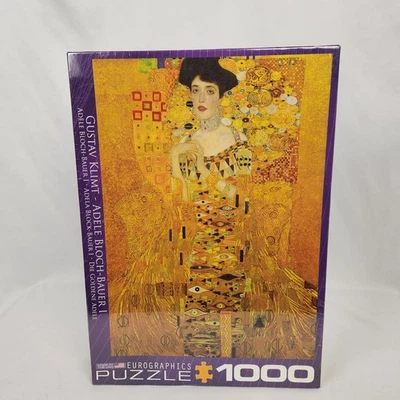 New Sealed Eurographics Fine Art Gustav Klimt Adele Bloch-Bauer Puzzle 1000 Pc - Image 1 of 4