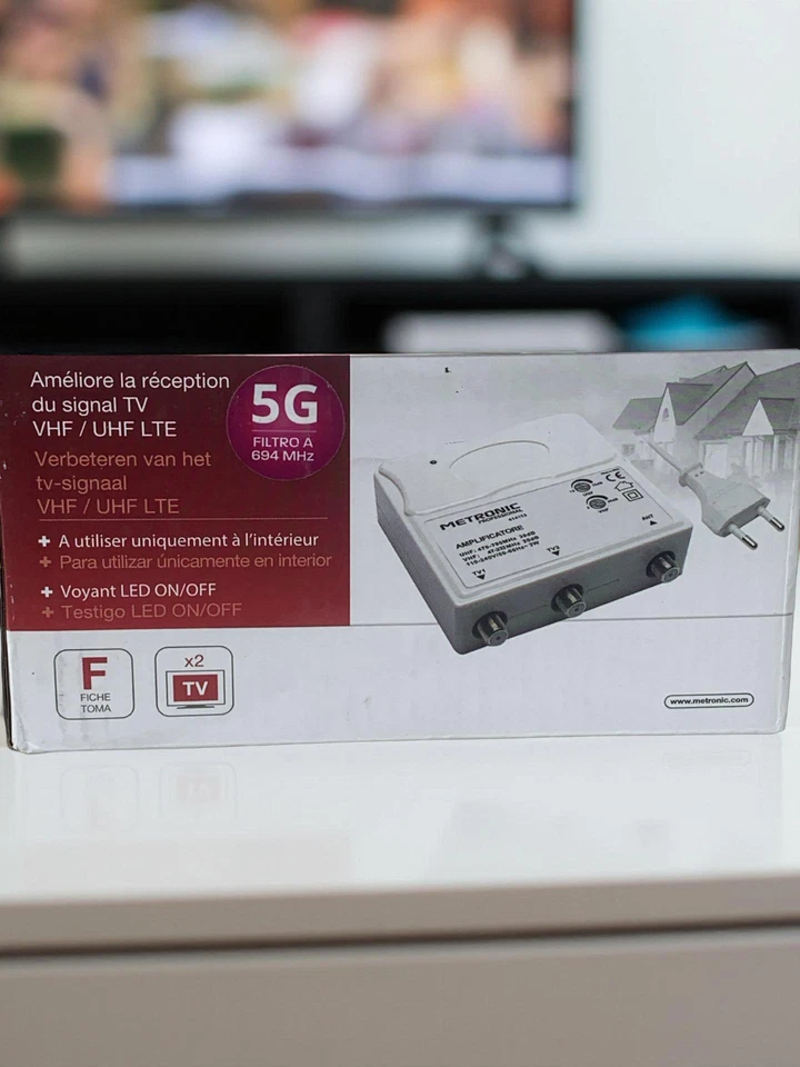 Metronic 414113 Verstärker TV mit Filter, Weiß - Bild 1 von 1