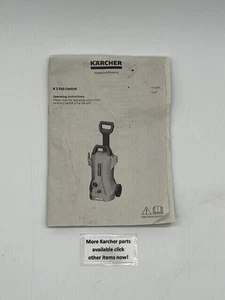 Karcher K2 Full Control Pressure Washer Instruction Manual Booklet Guide Book - Picture 1 of 2