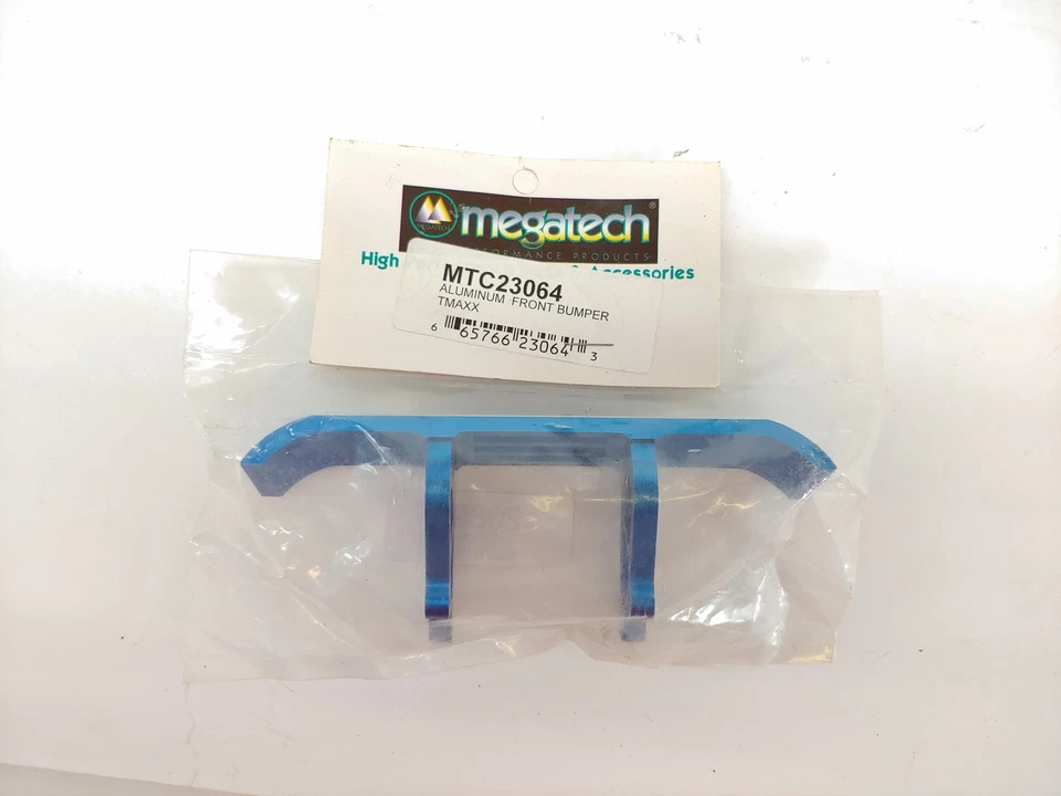 *RARO* PARACHOQUES DELANTERO MTC23064 ALUMINIO AZUL PARA TRAXXAS T-MAXX SUPERMAXX BUILD Foto 1 de 4