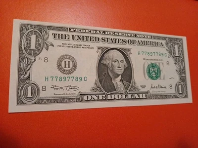 H   7789 - 7789   C      SUPER  DOUBLE,  REPEATER  BILL NOTE.  - Image 1 of 4