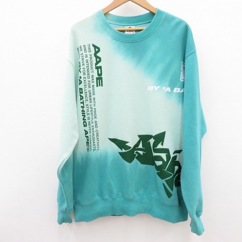 A BATHING APE (BAPE) Felpa maglione girocollo usata Aape By A Bathing Ape Aapswm3932Xxj