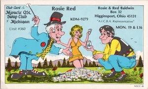 Vintage CB Funk QSL Postkarte KDM 9279 Higginsport Ohio USA - Bild 1 von 2