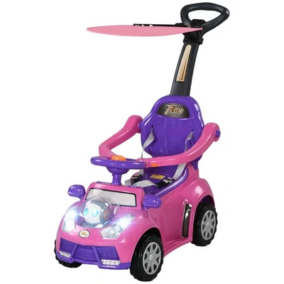 Push and Slide Car 37.8x15.4x35.4in for Ages 12-36 Months, Pink - Image 1 of 4