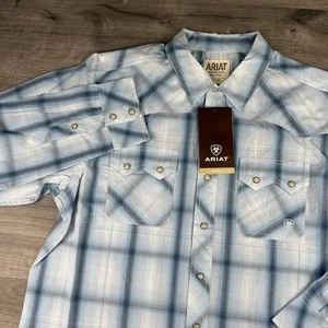 Ariat Hemd Herren Größe XL kariert Odell Retro Fit Western Pearl Snap Langarm - Bild 1 von 23