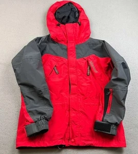 Marmot Jacket Mens Small Red Nylon Full Zip Mesh Lined Hooded Windbreaker - Picture 1 of 11