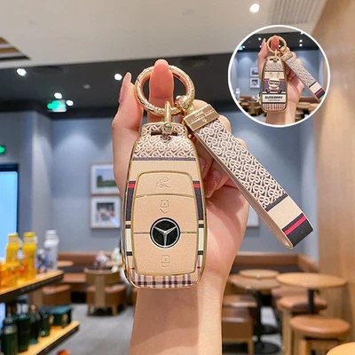 Funda protectora para llavero de coche con llavero para Mercedes-Benz serie GLC/GTR/A/C/E Foto 1 de 4