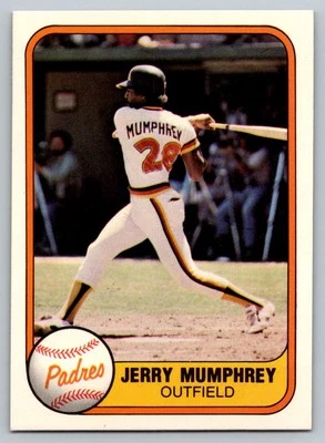 1981 Fleer #494 Jerry Mumphrey San Diego Padres - Image 1 of 2