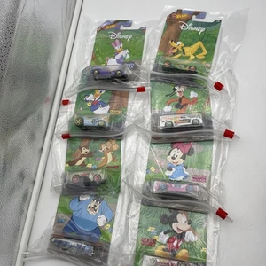 2018 Hot Wheels Disney MICKEY MOUSE & FRIENDS 90 years ~ complete 8 car set - Picture 1 of 17