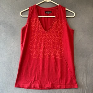 Canotta DAY Birger Et Mikkelson scollo a V camicia senza maniche linee geometriche casual - Foto 1 di 6