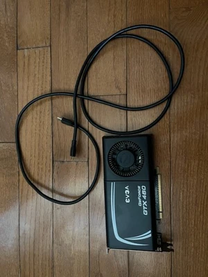 EVGA Nvidia GeForce GTX 460 1 GB GDDR5 PCI Express x16 Video Card miniHDMI cable - Image 1 of 4