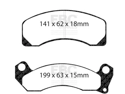 Front Brake Pad Set For 1982-1994 Lincoln Town Car 1983 1984 1985 1986 RG635ZJ - Image 1 of 4