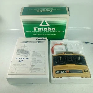 FUTABA ATTACK - SR RADIO CONTROL CAR TRANSMITTER IN BOX Tested Working - Bild 1 von 4