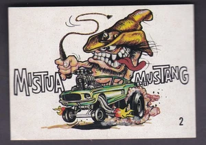 SCANLENS/DONRUSS ODD ROD STICKER,ISSUED 1968,BROWN BACK,NO.2 - Picture 1 of 2