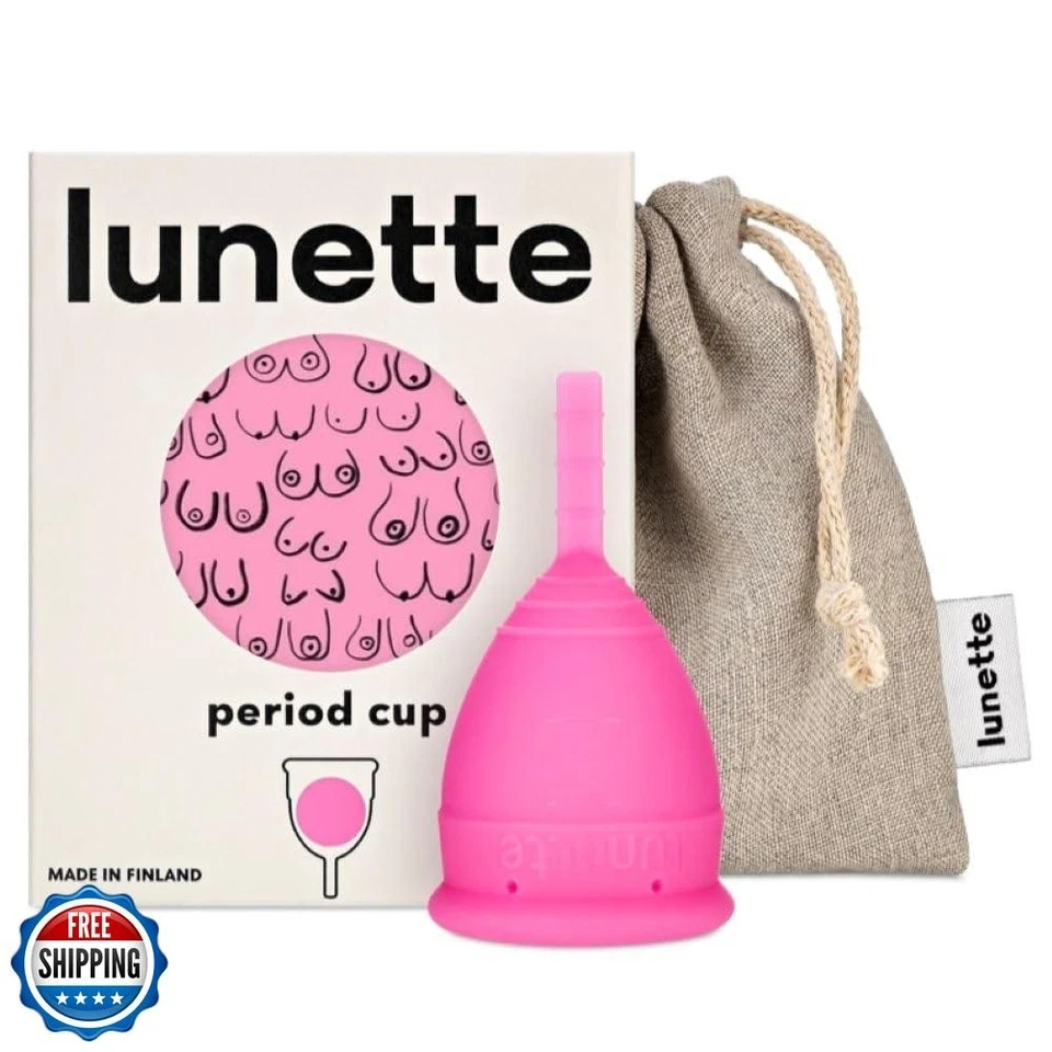 Copa Período Luneta - Copa Menstrual con 12h Comodidad Sin Fugas - Suave 100% Med Foto 1 de 4