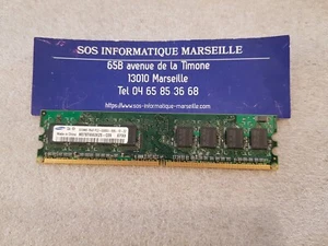 Barrette Mémoire SAMSUNG M378T6553EZS-CE6 512MB 1Rx8 PC2-5300U-555-12-ZZ - Picture 1 of 3