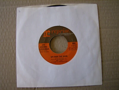 JIMI HENDRIX - UP FROM THE SKIES B/W ONE RAINY WISH - US PRESSING / 45 RPM - Image 1 of 3