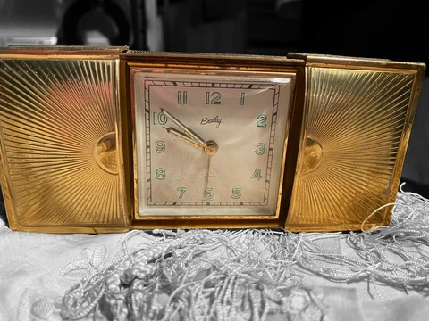 VINTAGE BRADLEY SLIDING CASE CLOCK (GUC) Cover