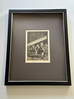 ROCKWELL KENT SIGNED LITHOGRAPH ANTIQUE VINTAGE PORTRAIT ART DECO FAMOUS LISTED - Image 1 of 4