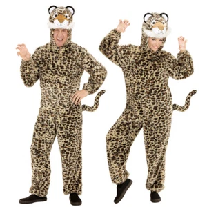 Leoparden-Kostüm für Damen und Herren ML Höhe 175cm Tierkostüm Jumpsuit Leo-Look - Bild 1 von 3