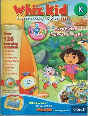VTech  **  Whiz Kid Learning System Dora the Explorer Educational Activities  ** - Image 1 of 4