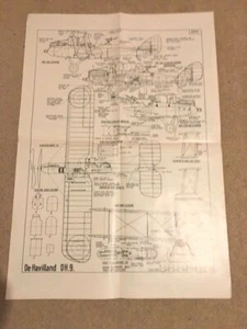 Aeromodeller scale drawing No. 2970 De Havilland D.H.9 1/36 & 1/72 scale - Picture 1 of 3