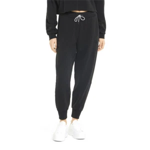 PUMA Infuse Drawstring Sweatpants Womens Black Casual Athletic Bottoms 53342301 - Picture 1 of 4