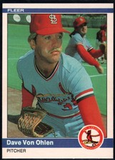 1984 Fleer MLB Baseball Trading Cards With Rookies 251-500