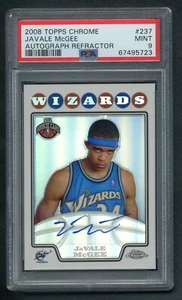2008 TOPPS CHROME JAVALE MCGEE ROOKIE AUTOGRAPH REFRACTOR! RARE PSA 9! #/476!! - Picture 1 of 1