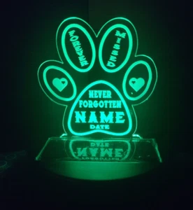luce solare commemorativa cane animale domestico in ricordo amorevole giardino led regalo - Foto 1 di 5