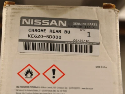 Protector de parachoques trasero Infiniti QX30 acero inoxidable cromado OEM # KE620 5D000 Foto 1 de 4