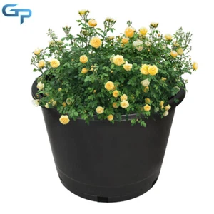 Premium 10 Gallon Large Plant Garden Flower Container 10PCS Plastic Nursery Pot - Picture 1 of 16