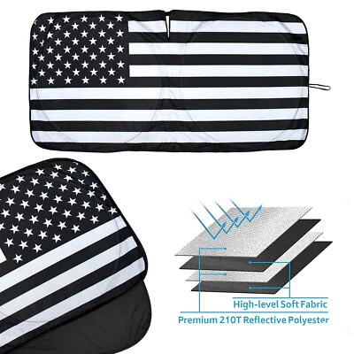 Parabrisas de coche para Toyota Sequoia 2024 bandera de Estados Unidos bloque UV cubierta protectora Foto 1 de 4