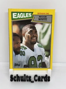 REGGIE WHITE BOX CUT OUT 1987 TOPPS PHILADELPHIA EAGLES Sharp - Picture 1 of 4