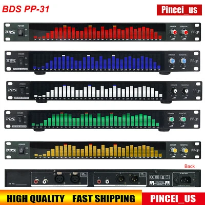 BDS PP-131 / PP-31 Digital Audio Spectrum Analyzer Display VU Meter 31-Segment - Image 1 of 4