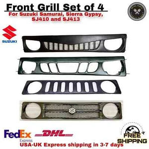 Front Grill Plastic Set of 4 For Suzuki SJ410 SJ413 Samurai 5 Days Delivery - Picture 1 of 11