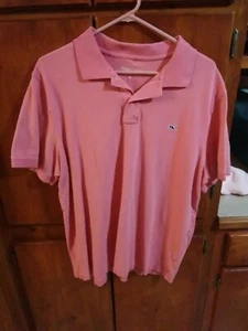 Vineyard Vines Men's Pink Short Sleeve Polo Shirt Size XL Slim Fit - Picture 1 of 4