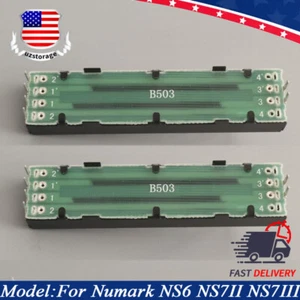 2* Channel Fader For Numark NS7 NS7II NS7III NV NV II 4TRAK DJ Mixer Controller - Picture 1 of 4
