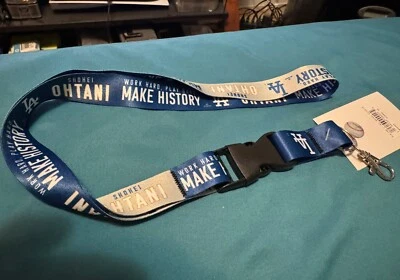 Shohei Ohtani Los Angeles Dodgers “WORK HARD, PLAY HARD” Lanyard MLB - Image 1 of 3