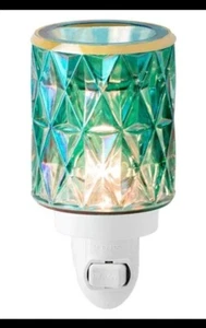 Scentsy “Crowned In Gold” Wall Wax Warmer Including Base and Bulb Turquoise NIB - Picture 1 of 6