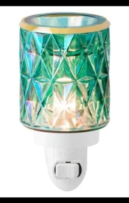 Scentsy “Crowned In Gold” Wall Wax Warmer Including Base and Bulb Turquoise NIB - Image 1 of 4